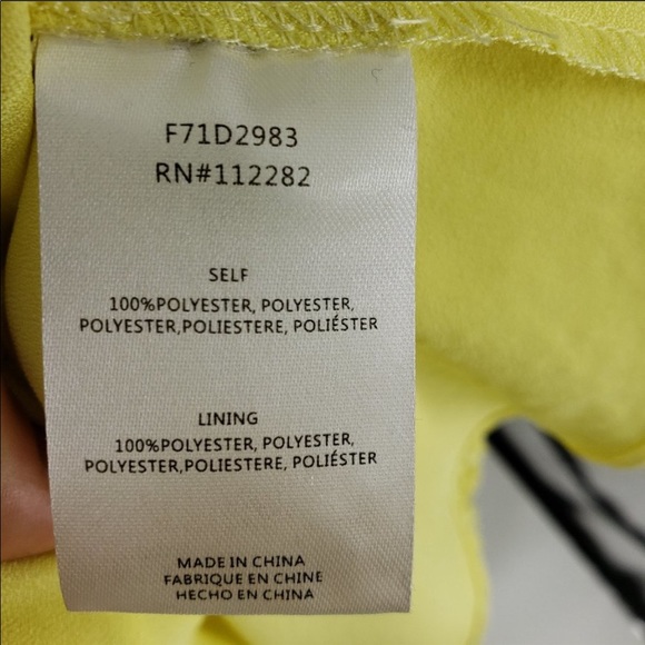 Adelyn Rae lace trumpet yellow dress M - Picture 6 of 6